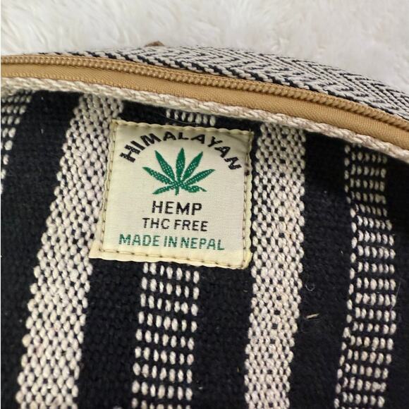 Hemp Peace Backpack Kathmandu Imports Made in Nepal - Picture 4 of 6